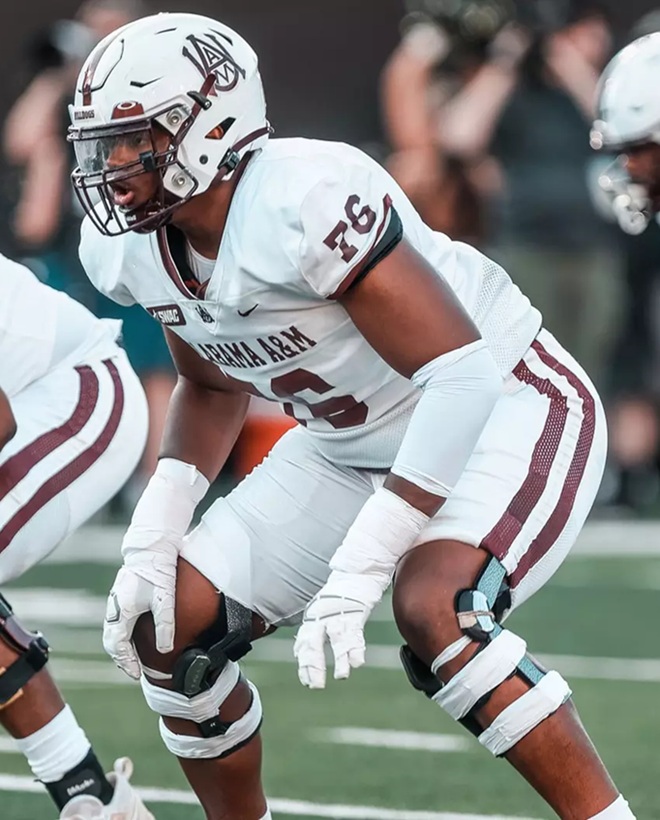 Carson Vinson OT Alabama A&M PK Watchlist 2025 NFL Draft – Offense