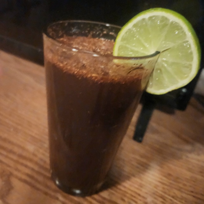 Michelada el Bajio, a savory michelada from bartender Diego Cardenas of Oyamel restaurant.